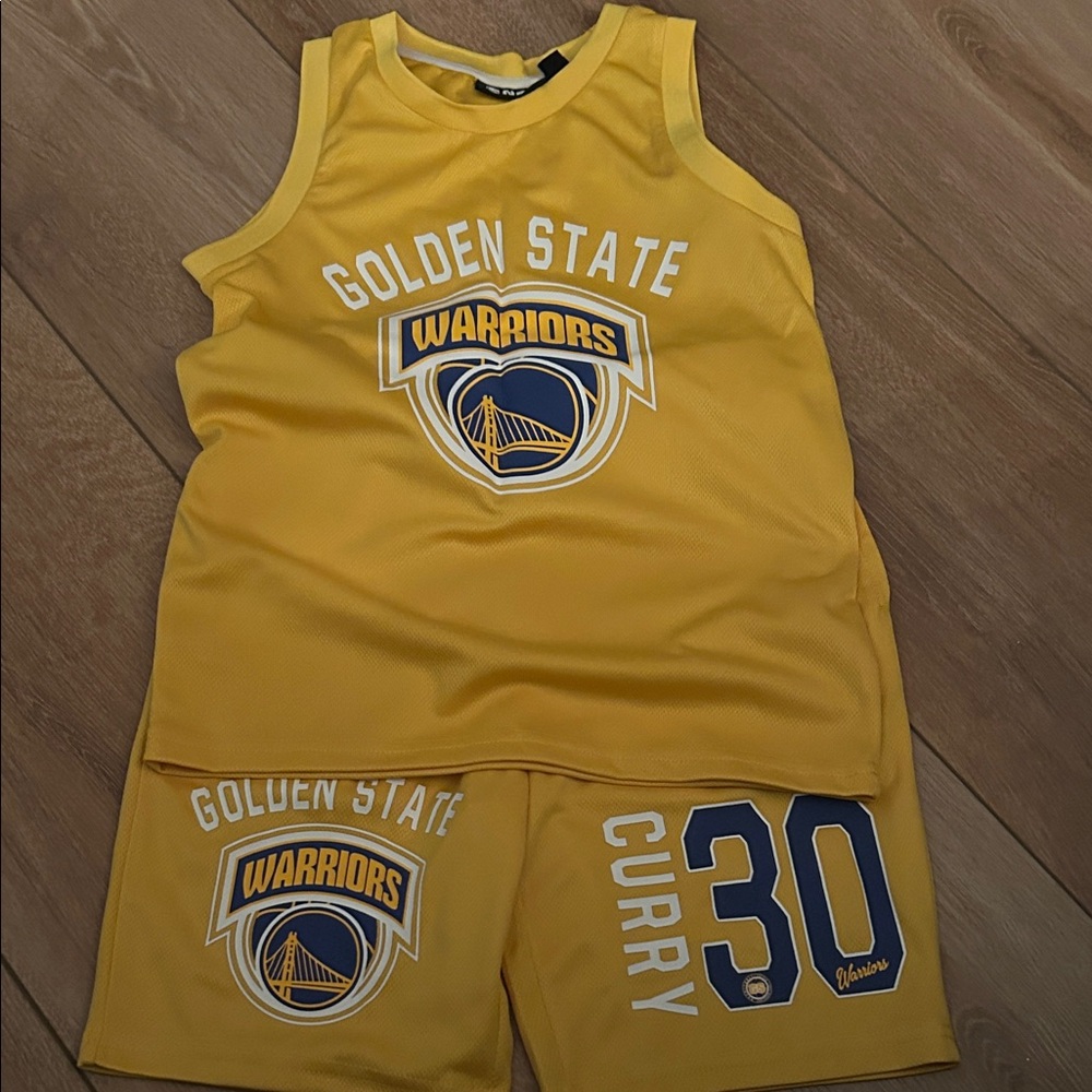 NBA Golden State Warriors Kids Matching Set - Yellow and Blue
